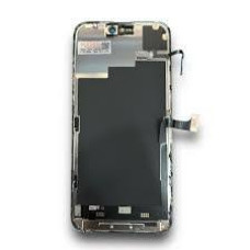 iPhone 15 Pro Дисплей с Тачскрином, стеклом и рамкой, Копия Soft Oled Чёрный